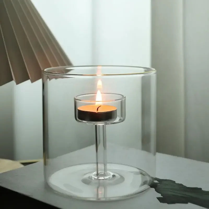 modern candle holder set for wedding decoration - vue 4 sur 9