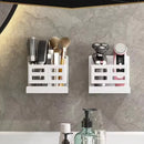 Multifunctional toothbrush holder for bathroom storage