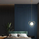 Modern minimalist glass LED chandelier for hotel
