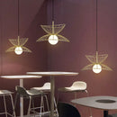 Modern metal ceiling pendant light with adjustable wire LED