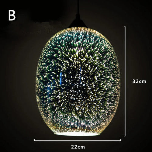 Coloured glass pendant light for modern and festive decoration - vue 18 sur 23
