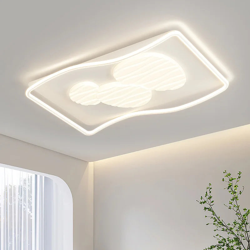 Modern rectangular ceiling light for indoor and outdoor lighting - vue 3 sur 10