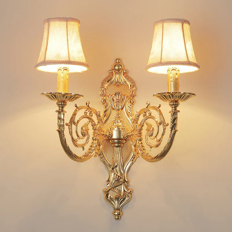 Zinc and crystal wall light for elegant decorative lighting