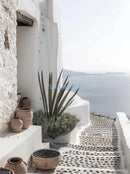 Modern landscape travel posters Greece Santorini