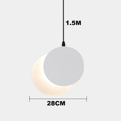 Modern decorative moon design pendant light for indoor use - vue 9 sur 10