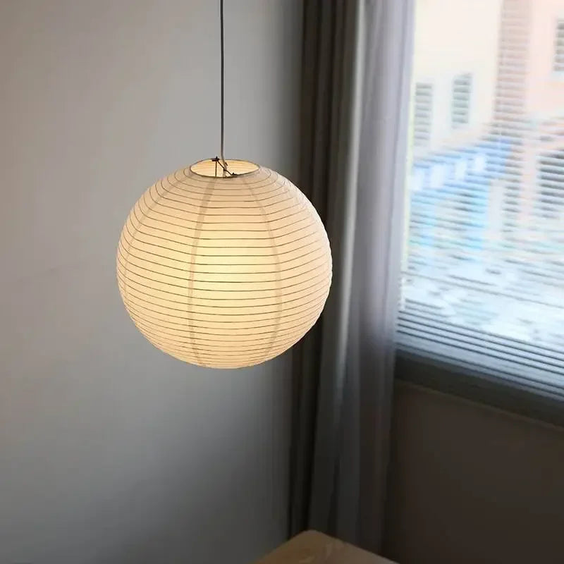 Sandyha Chinese paper lantern round pendant light for restaurant, tea room, bedroom, and home