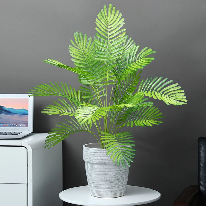 Artificial tropical palm tree with large leaves for indoor and outdoor decoration