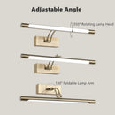 Adjustable LED wall light for mirror and makeup
