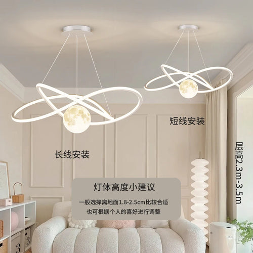 Round design LED pendant ceiling light - vue 7 sur 19