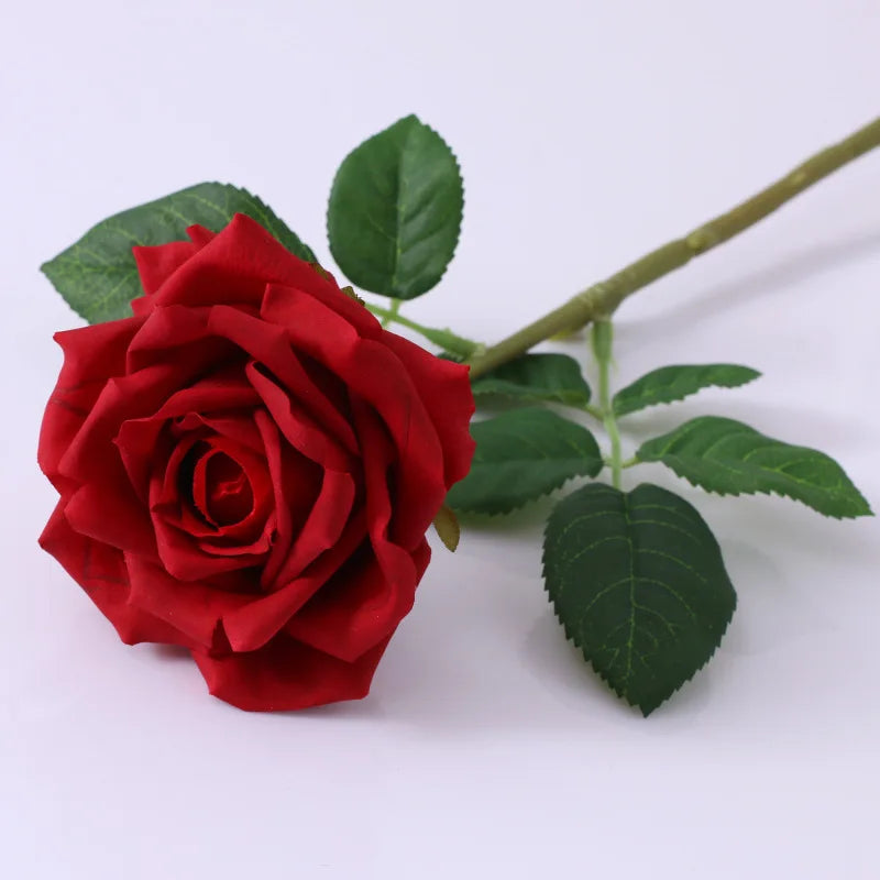 Realistic touch artificial roses for floral decor