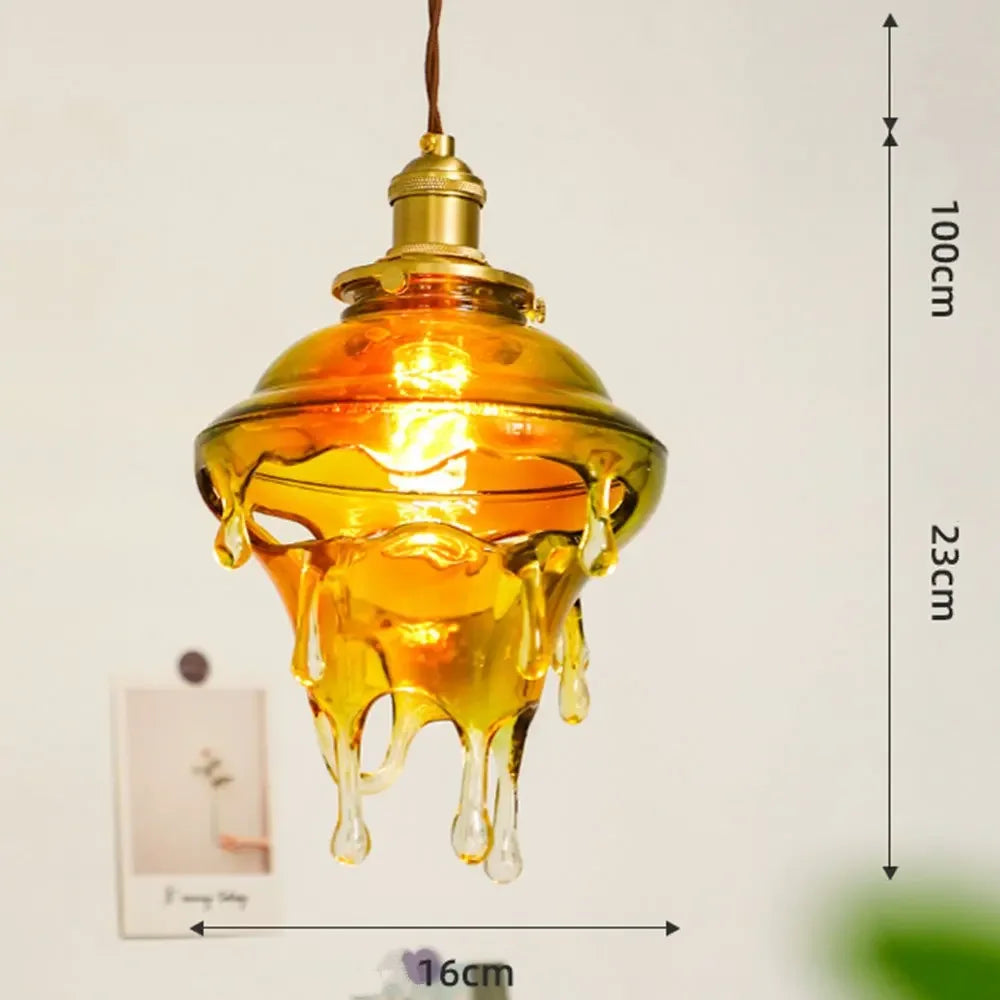 Creative candle droplet lamp retro design for artistic decoration - vue 10 sur 10