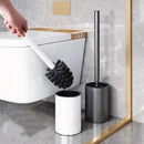Wall-mounted aluminium cleaning brush with no dead angle
