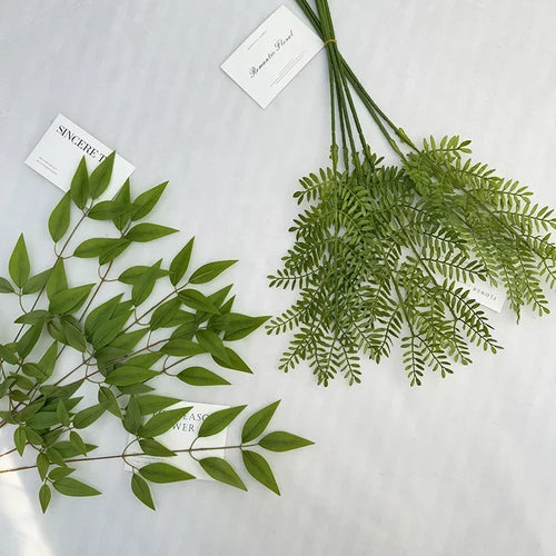Artificial bamboo leaf bouquet for floral decoration - vue 4 sur 7