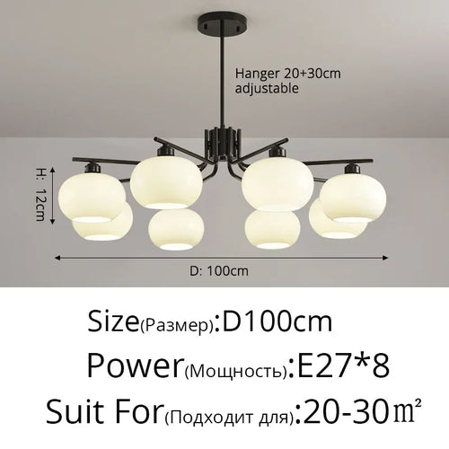 Simple nordic style modern pendant light indoor decoration - vue 17 sur 19