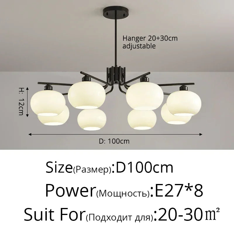 Simple nordic style modern pendant light indoor decoration - vue 16 sur 19