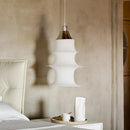 Nordic silk wabi-sabi chandelier for elegant indoor lighting