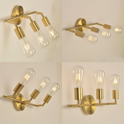 Modern metal wall light with LED lighting - vue 2 sur 7