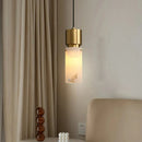Natural marble chandelier with adjustable cord