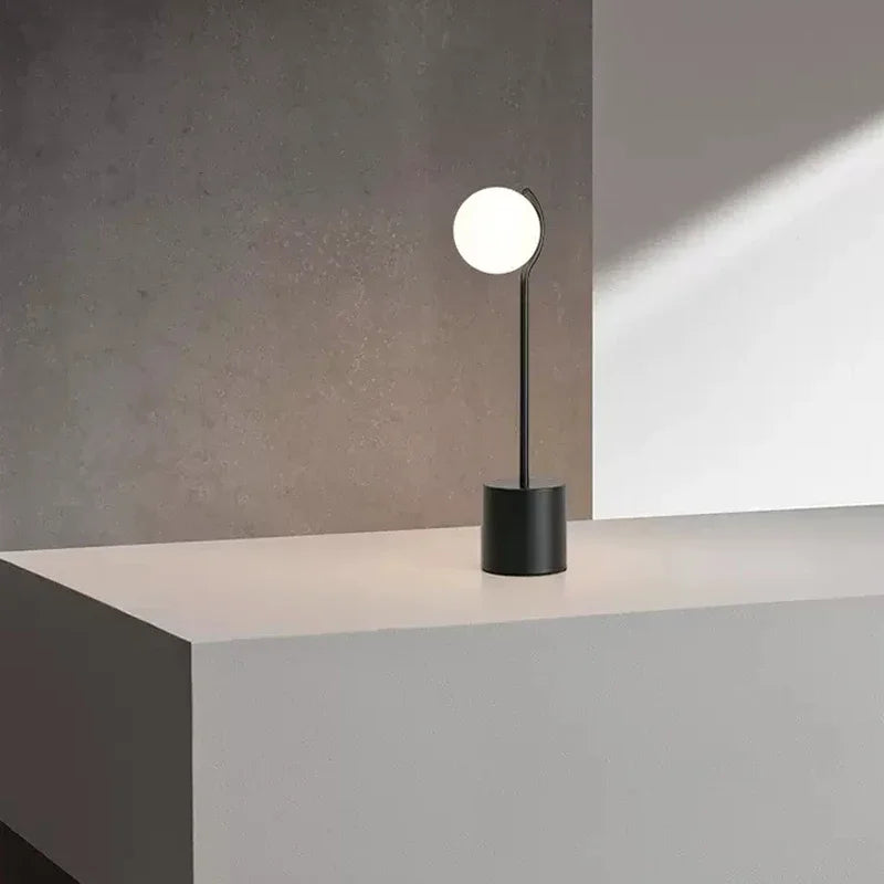 Modern iron and glass floor lamp for nordic interior decor