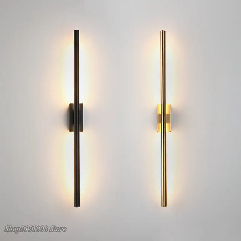 Simple modern linear tube LED up and down wall light