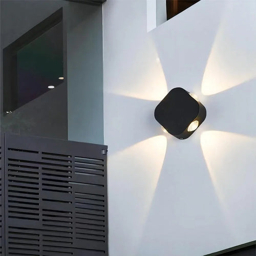 Modern waterproof LED wall light for indoor and outdoor decoration - vue 3 sur 9