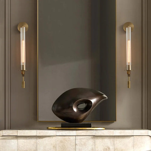 American country style retro brass wall light - vue 5 sur 8