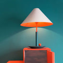 Scandinavian metal table lamp with LED bulb