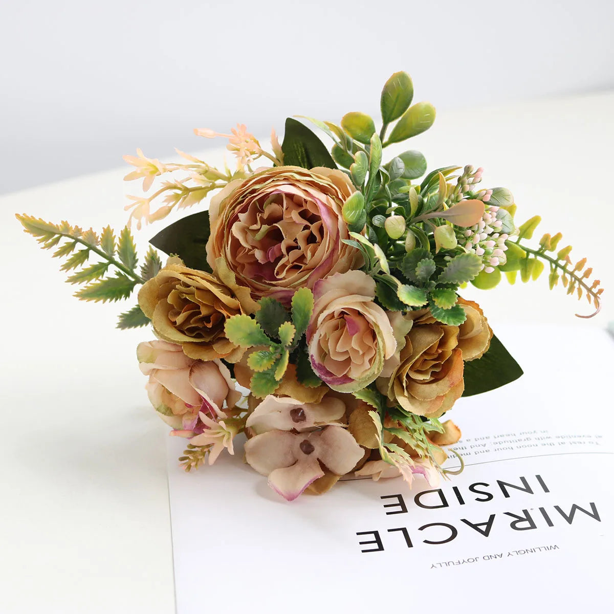 Artificial flower bouquet for wedding and event decoration