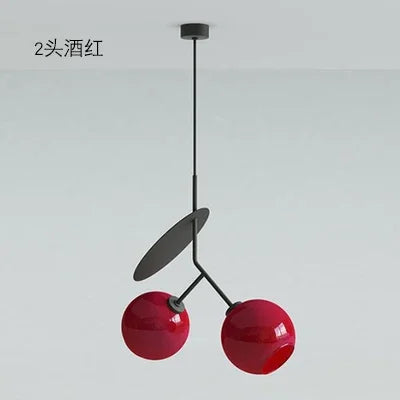 Modern glass pendant light for creative interior decoration - vue 9 sur 12