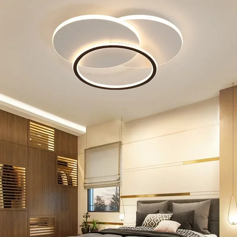 Modern LED ceiling light decorative chandelier for indoors - vue 6 sur 9