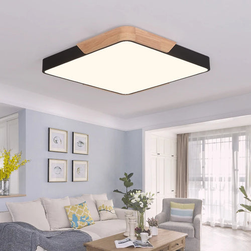 Nordic solid wood artistic chandelier with simple modern macaron style - vue 6 sur 11