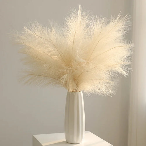 Artificial pampas grass flowers for home and party decoration - vue 2 sur 20