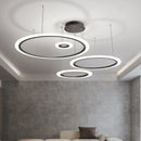 Modern minimalist nordic LED chandelier italian creative ring