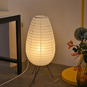 lampe de chevet wabi sabi en papier de riz rétro créative décorative