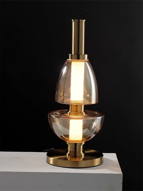 Nordic designer glass chandelier for modern spaces - vue 5 sur 11