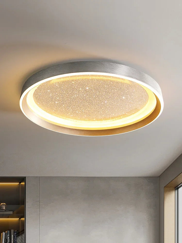 Modern Lights Round Ceiling Lamp Starry Sky Bedroom Luster Simple Balcony Lampara Porch Creative Personality Room Chandeliers