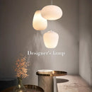 Modern Japanese style glass LED pendant light for elegant interiors