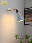 Luxury medieval-style black and gold brass wall light contemporary design