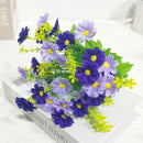 Set of uv-resistant artificial flowers for outdoor decoration