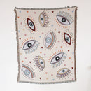 Bohemian pastoral landscape throw blanket for sofa and picnic