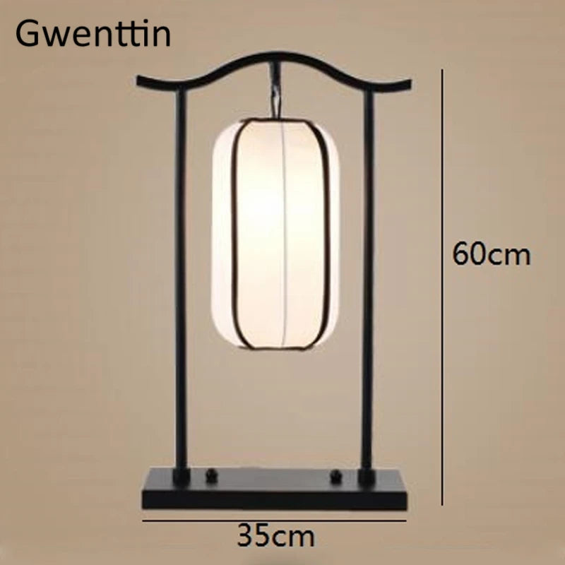 Classic fabric floor lamp for interior decoration - vue 10 sur 13