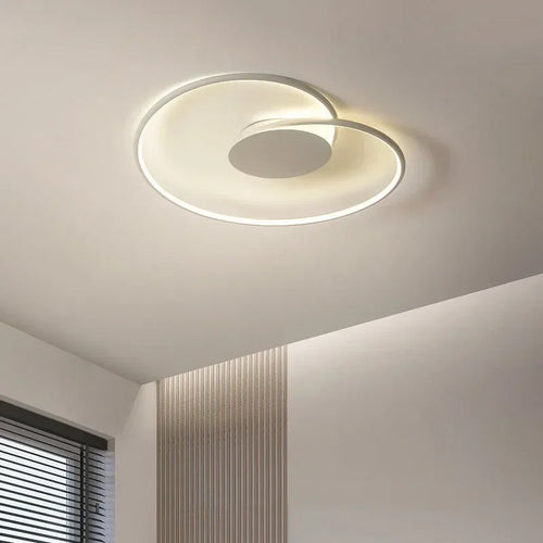 Modern simple LED ceiling light chandelier for living room, dining room, study, bedroom, and home interior decor - vue 6 sur 20