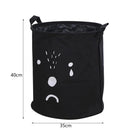 foldable cotton and linen waterproof laundry basket