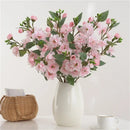 Artificial silk rose bouquet for interior decoration