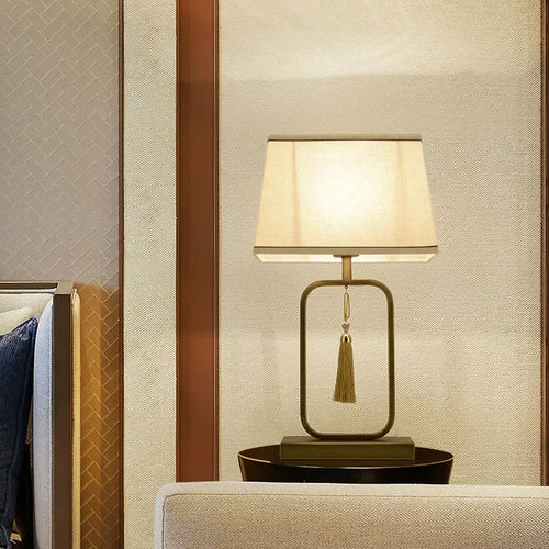 Creative chinoiserie style table lamp for living room - vue 4 sur 6