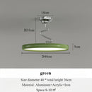Modern minimalist Nordic aluminium chandelier with LED lights