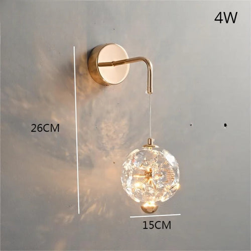 Modern luxury pendant light with luminous diamond design - vue 9 sur 9