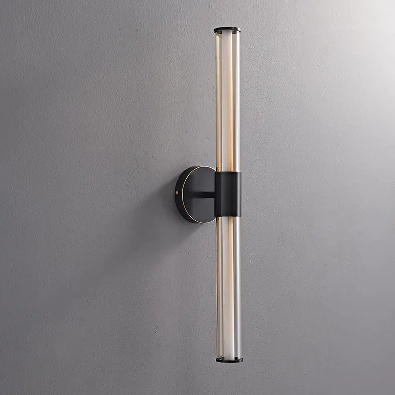applique murale rétro led en verre de cuivre pour hôtel - vue 3 sur 6