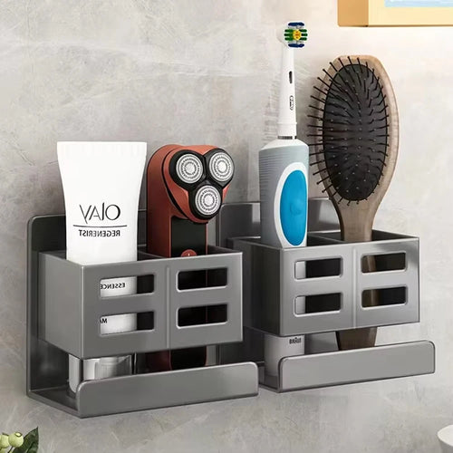 Multifunctional toothbrush holder for bathroom storage - vue 6 sur 8