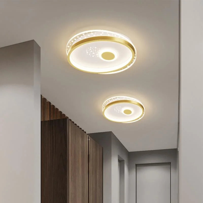 Modern LED chandelier for hallway and corridor lighting